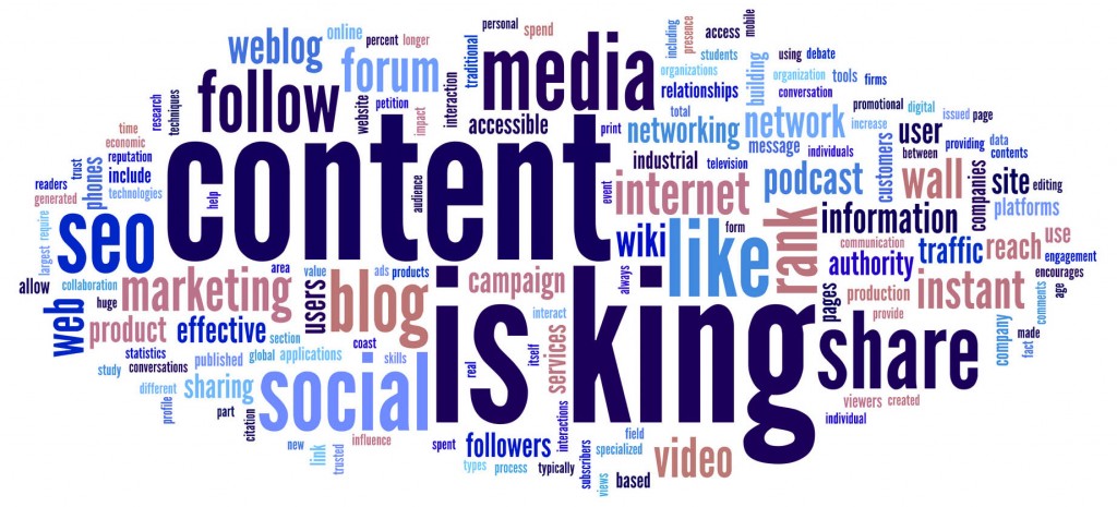 Content Marketing - Social Media - Content is king